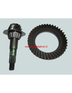 R&P Piñon y Corona Dana 35 relacion 41/9, 4.55 Hi pinion delante