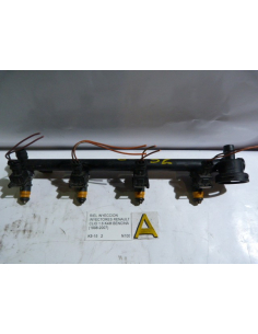 Riel inyecicon e inyectores Renault Clio 1.6 K4M Bencinero 1998 - 2007 